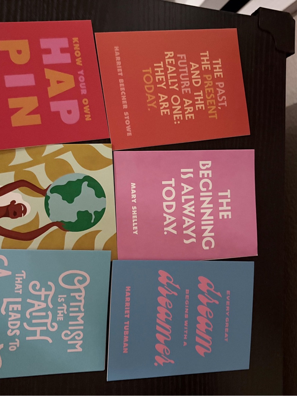 Inspirational Quote  Notecards - Jane Austen, Mary Shelley, Helen Keller
